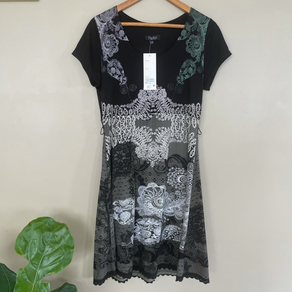Unique printed dress